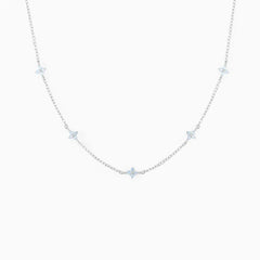 Dainty Tiny Flowers Necklace - Veinci