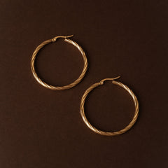 Bold Twisted Hoops