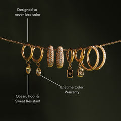 Rosé Drop Earrings
