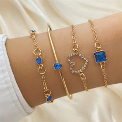 Diamond Statement Bracelet Stacks - Veinci