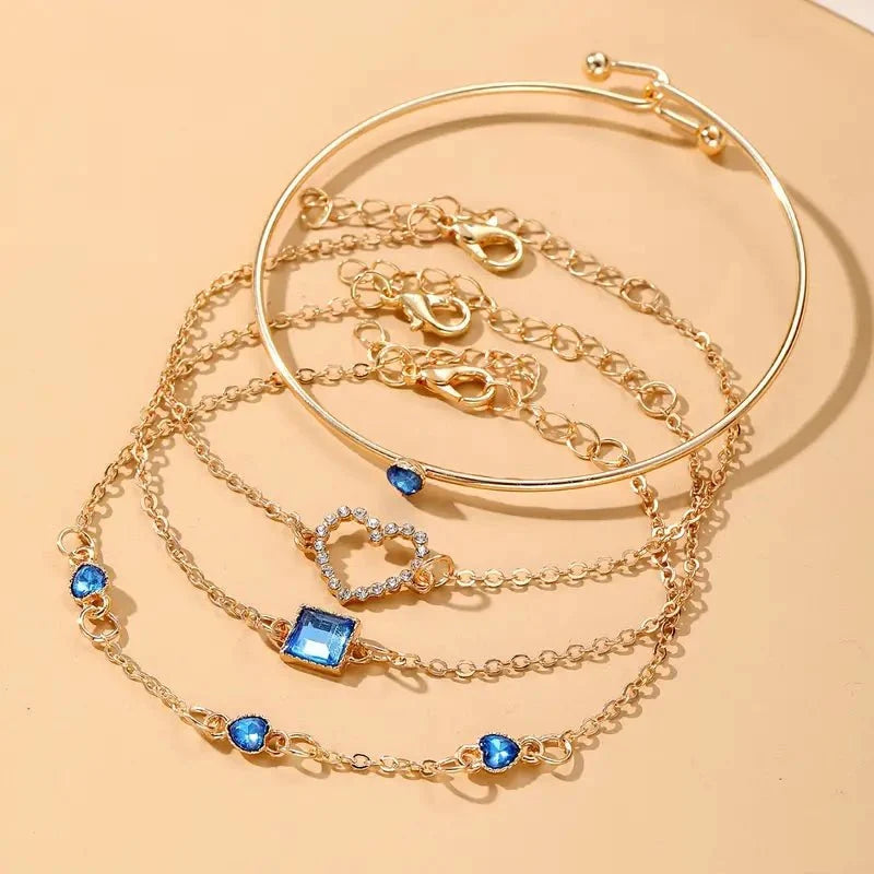 Diamond Statement Bracelet Stacks - Veinci