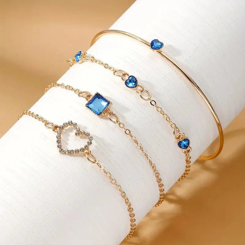 Diamond Statement Bracelet Stacks - Veinci