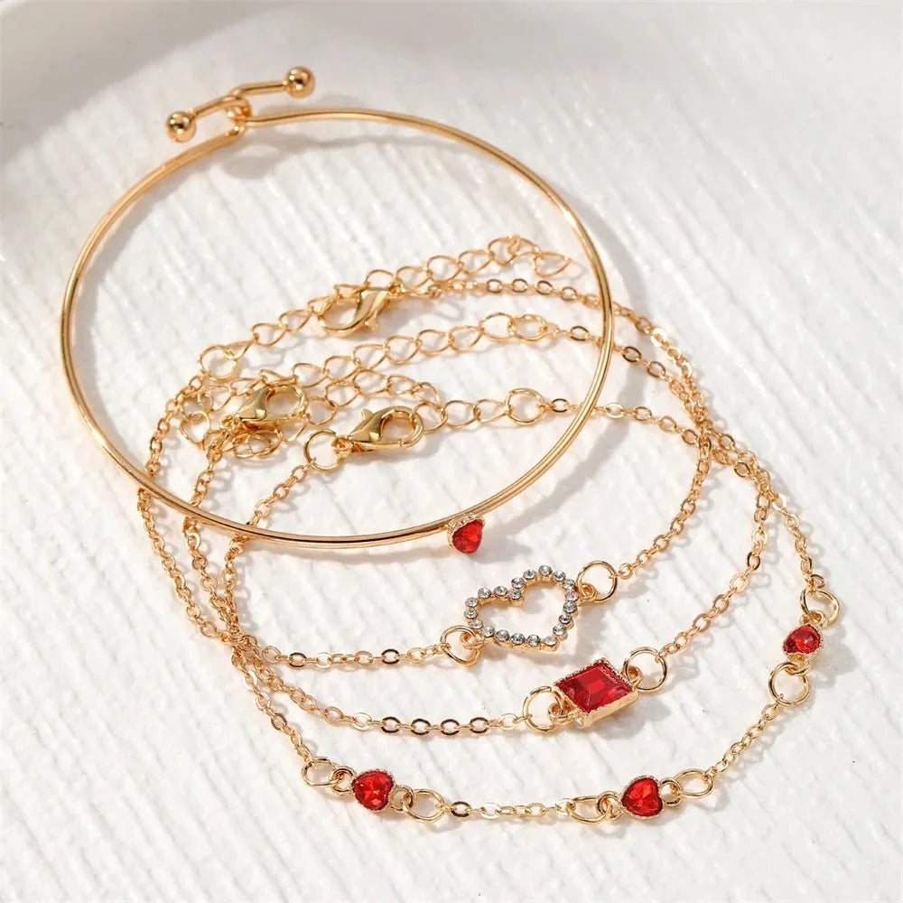 Diamond Statement Bracelet Stacks - Veinci