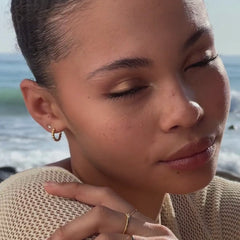 Beaded Hoops Earrings