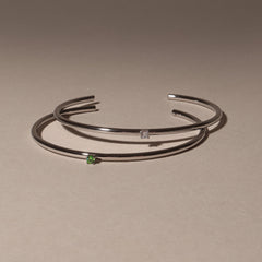 Thin Emerald Cuff