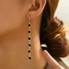 Gem Drop Hoop Earrings - Veinci