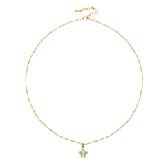 Opal Turtle Necklace