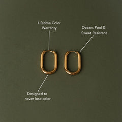 Oval Hoop Earrings