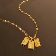 Initial Tag Necklace
