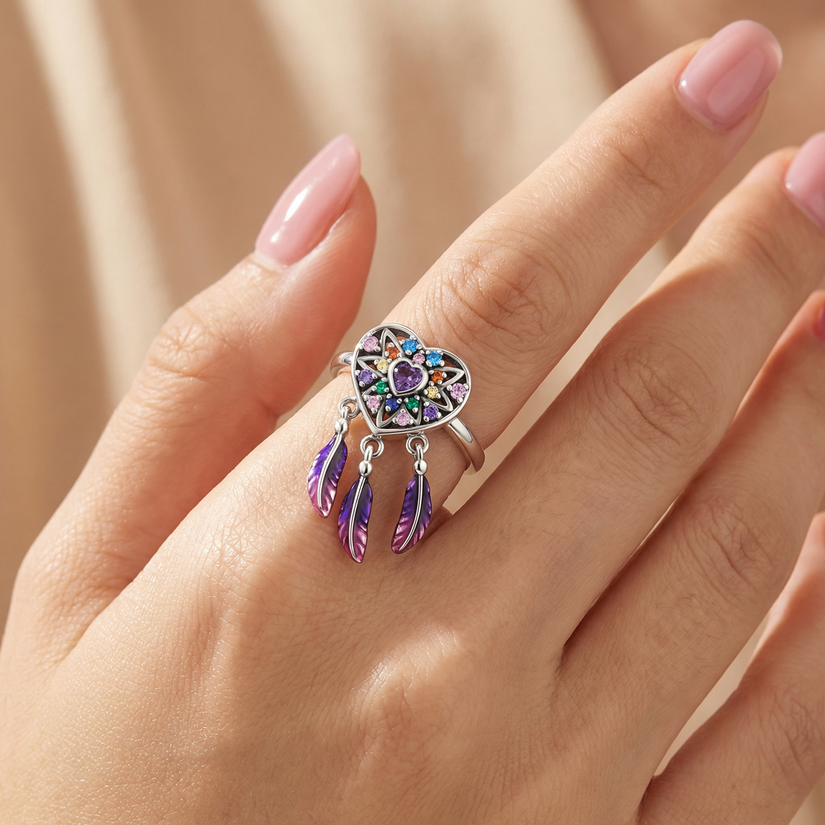 Dream Catcher Message Ring
