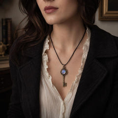 Boho Protection Key Amulet Pendant Necklace