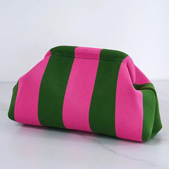 Striped Dumpling Bag