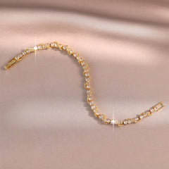 14K Twist Accent Tennis Bracelet