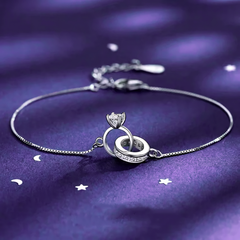 Dainty Forever Linked Diamond Bracelet