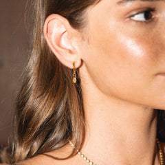 Rosé Drop Earrings