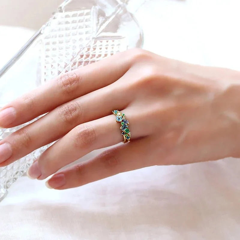 Oceanic Gem Mine Dazzling Ring - Veinci