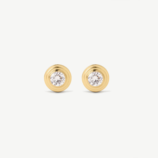 Classic Bezel Diamond Studs