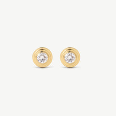 Classic Bezel Diamond Studs