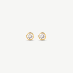 Small Bezel Diamond Studs