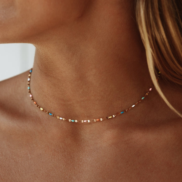 Rainbow Dainty Choker for Women