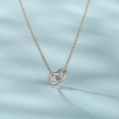 S925 Dainty Forever Linked Necklace - Veinci