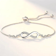 S925 Infinity Diamond Love Bracelet - Veinci