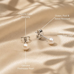 Pearl Stud Earrings
