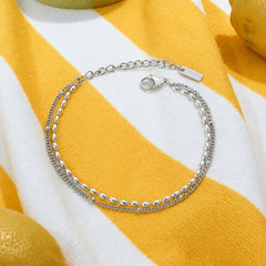 Layered Pebble Bracelet