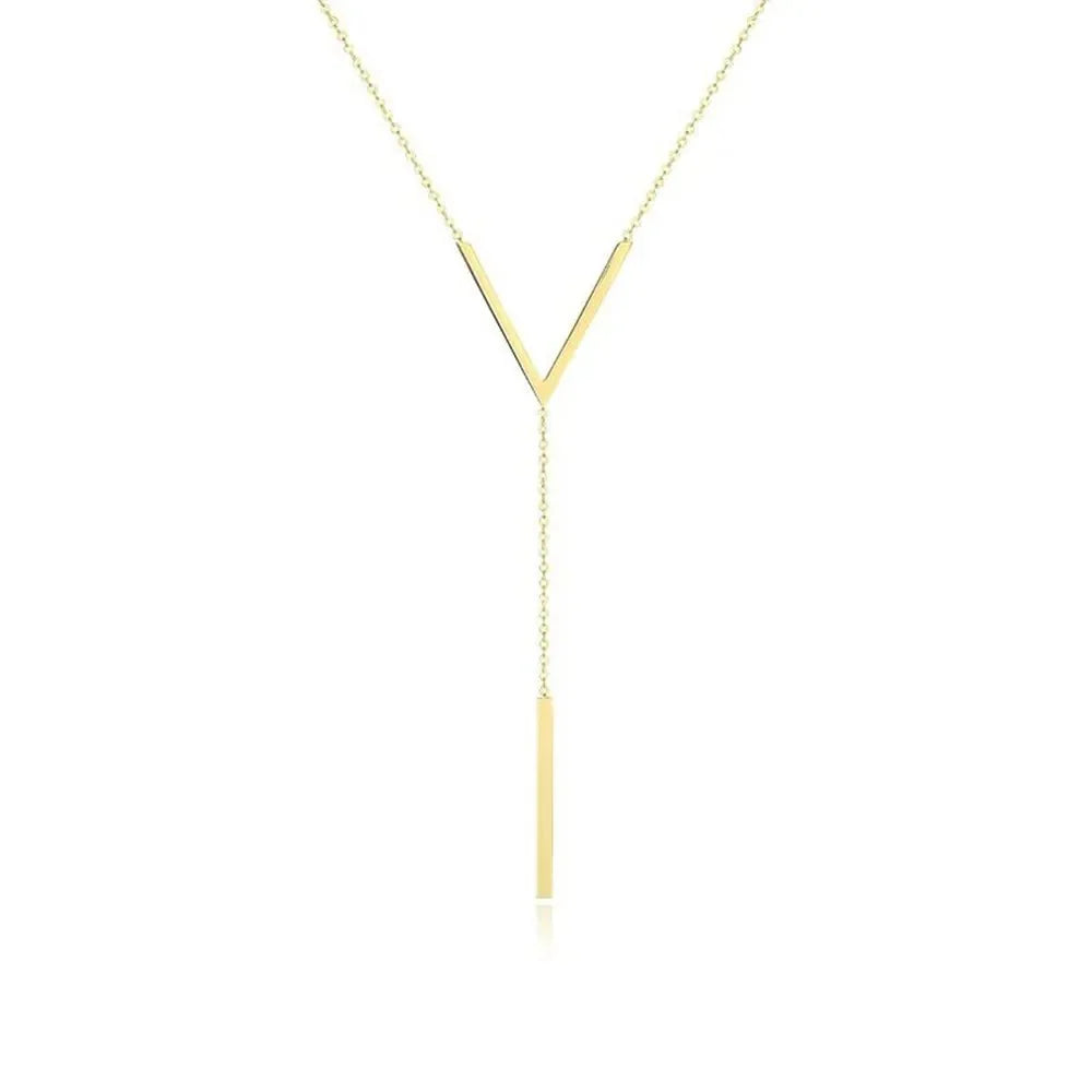 V Drop Lariat Necklace - Veinci